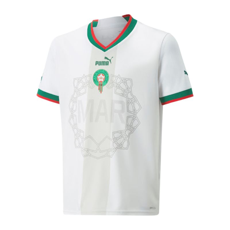 Maillot Maroc 2022 Extérieur blanc